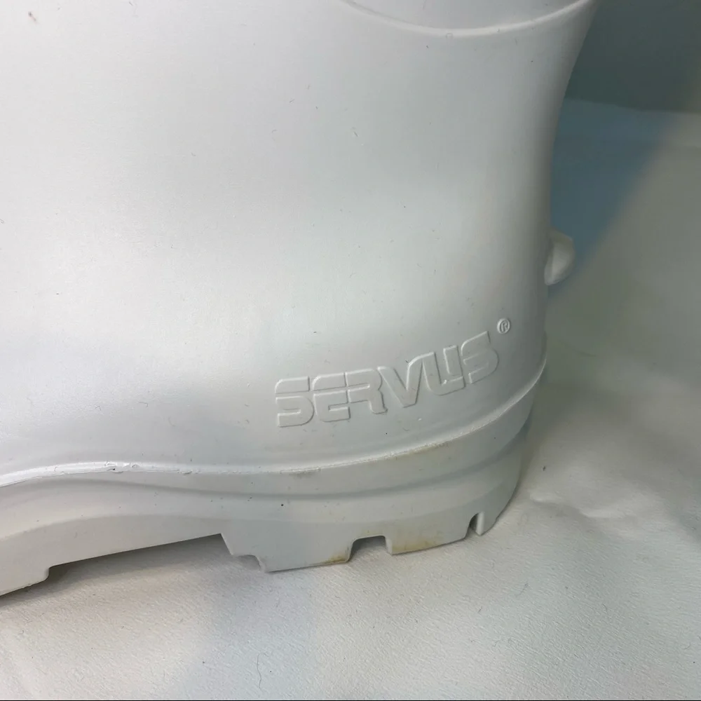 DIKEN Women’s Size 9 Men’s Size 7 Boots Rubber Waterproof White SERVUS NWT